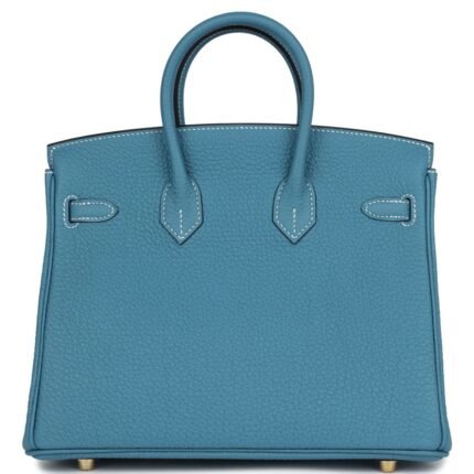 HERMÈS BIRKIN 25 BLUE JEAN TOGO GOLD HARDWARE