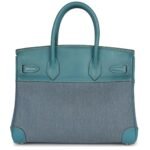 VINTAGE HERMÈS BIRKIN 30 DENIM AND BLUE JEAN GULLIVER PALLADIUM HARDWARE