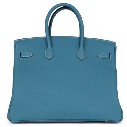 HERMÈS BIRKIN 35 BLUE JEAN TOGO GOLD HARDWARE