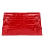 HERMÈS KELLY ELAN BRAISE SHINY POROSUS CROCODILE GOLD HARDWARE