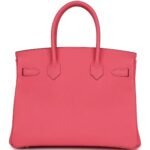 PRE-OWNED HERMÈS BIRKIN 30 ROSE AZALEE EPSOM PALLADIUM HARDWARE