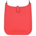 HERMÈS EVELYNE TPM ROSE TEXAS CLEMENCE PALLADIUM HARDWARE