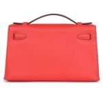 HERMÈS KELLY POCHETTE ROSE JAIPUR EPSOM GOLD HARDWARE
