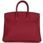 PRE-OWNED HERMÈS BIRKIN 25 RUBIS TOGO GOLD HARDWARE