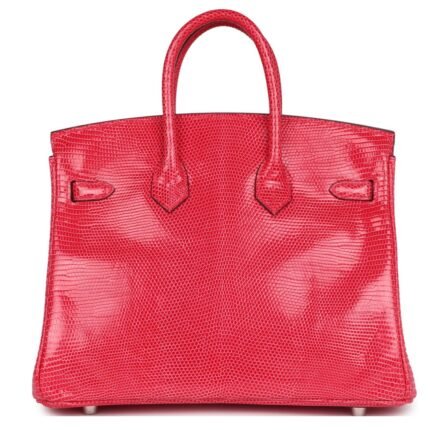 HERMÈS BIRKIN 25 ROSE EXTREME VARANUS NILOTICUS LIZARD PALLADIUM HARDWARE