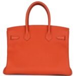 PRE-OWNED HERMÈS BIRKIN 30 FEU TOGO GOLD HARDWARE