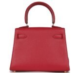 VINTAGE HERMÈS KELLY SELLIER 20 ROUGE VIF COURCHEVEL GOLD HARDWARE