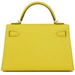 HERMÈS KELLY SELLIER 20 JAUNE DE NAPLES VERSO CHÈVRE PALLADIUM HARDWARE