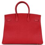 PRE-OWNED HERMÈS BIRKIN 35 ROUGE CASAQUE EPSOM GOLD HARDWARE