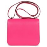 HERMÈS CONSTANCE 18 ROSE POP CHEVRE CHAMKILA PALLADIUM HARDWARE
