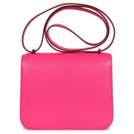 HERMÈS CONSTANCE 18 ROSE POP CHEVRE CHAMKILA PALLADIUM HARDWARE