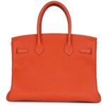 PRE-OWNED HERMÈS BIRKIN 30 FEU TOGO GOLD HARDWARE