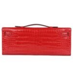 HERMÈS KELLY CUT BOUGAINVILLEA SHINY POROSUS CROCODILE GOLD HARDWARE