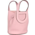 HERMÈS IN-THE-LOOP 18 ROSE SAKURA CLEMENCE AND SWIFT PALLADIUM HARDWARE