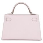 HERMÈS SPECIAL ORDER (HSS) KELLY SELLIER 20 MAUVE PALE VERSO CHEVRE MYSORE PERMABRASS HARDWARE