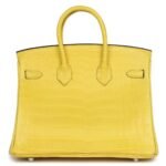 HERMÈS BIRKIN 25 MIMOSA MATTE NILOTICUS CROCODILE PALLADIUM HARDWARE