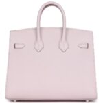 HERMÈS BIRKIN SELLIER 25 MAUVE PALE EPSOM PALLADIUM HARDWARE