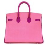 HERMÈS SPECIAL ORDER (HSS) BIRKIN 25 ROSE LIPSTICK AND ANEMONE CHÈVRE PALLADIUM HARDWARE