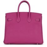 PRE-OWNED HERMÈS BIRKIN 25 MAGNOLIA TOGO PALLADIUM HARDWARE