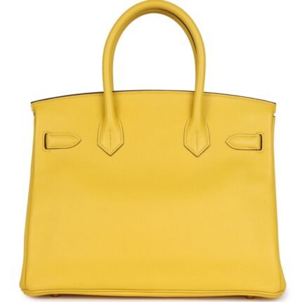 HERMÈS BIRKIN 30 JAUNE DE NAPLES TAURILLON NOVILLO ROSE GOLD HARDWARE
