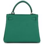 HERMÈS KELLY RETOURNE 25 VERT VERTIGO TOGO PALLADIUM HARDWARE