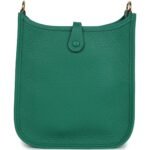 HERMÈS EVELYNE TPM VERT VERTIGO CLEMENCE GOLD HARDWARE