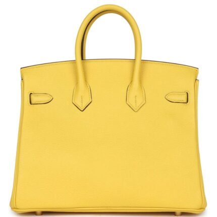 HERMÈS BIRKIN 25 JAUNE DE NAPLES TOGO GOLD HARDWARE