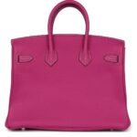 HERMÈS SPECIAL ORDER (HSS) BIRKIN 25 ROSE POUPRE VERSO TOGO BRUSHED PALLADIUM HARDWARE
