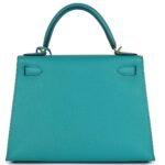 PRE-OWNED HERMÈS KELLY SELLIER 28 VERT VERONE EPSOM GOLD HARDWARE