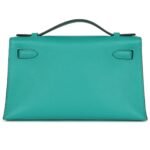 HERMÈS KELLY POCHETTE VERT VERONE SWIFT GOLD HARDWARE