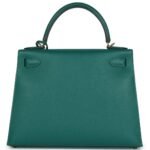 HERMÈS KELLY SELLIER 28 MALACHITE EPSOM GOLD HARDWARE