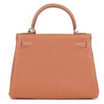 HERMÈS KELLY RETOURNE 28 GOLD TOGO PALLADIUM HARDWARE