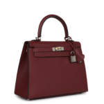 HERMÈS KELLY SELLIER 25 ROUGE H EPSOM ELECTRUM HARDWARE