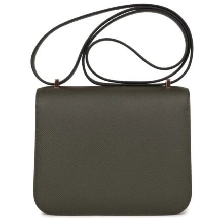 HERMÈS CONSTANCE 18 VERT DE GRIS EPSOM ROSE GOLD HARDWARE