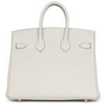 HERMÈS BIRKIN 25 GRIS PALE TOGO GOLD HARDWARE