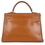 VINTAGE HERMÈS KELLY RETOURNE 32 NATUREL SABLE CHAMONIX GOLD HARDWARE