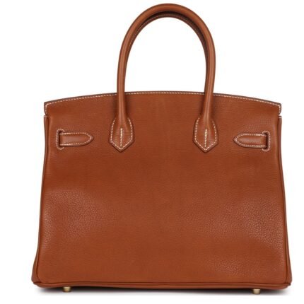 HERMÈS BIRKIN 30 FAUVE BARENIA FAUBOURG GOLD HARDWARE
