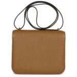 HERMÈS CONSTANCE 18 KRAFT CHEVRE GOLD HARDWARE