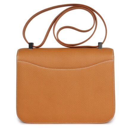 HERMÈS CONSTANCE 1-24 NATUREL SABLE VACHE NATUREL GRAINE PALLADIUM HARDWARE
