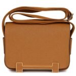 HERMÈS GETA CARAMEL CHEVRE MYSORE GOLD HARDWARE