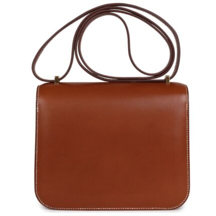 HERMÈS CONSTANCE 18 FAUVE BARENIA GOLD HARDWARE