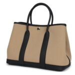 HERMÈS GARDEN PARTY 30 TRENCH TOILE AND BLACK NEGONDA PALLADIUM HARDWARE