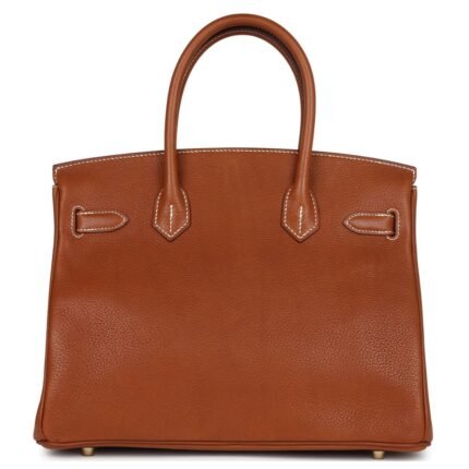 HERMÈS BIRKIN 30 FAUVE BARENIA FAUBOURG GOLD HARDWARE