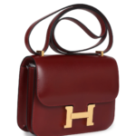 HERMÈS CONSTANCE 18 ROUGE H BOX CALFSKIN GOLD HARDWARE
