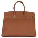 PRE-OWNED HERMÈS BIRKIN 35 GOLD TOGO GOLD HARDWARE