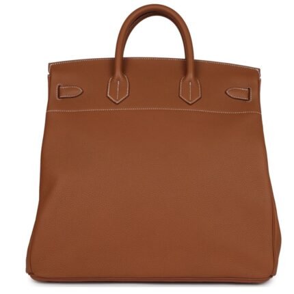 HERMÈS BIRKIN HAC 40 GOLD TOGO PALLADIUM HARDWARE