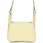 HERMÈS MINI LINDY JAUNE MILTON CLEMENCE PALLADIUM HARDWARE