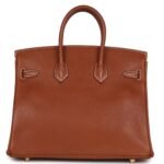 PRE-OWNED HERMÈS BIRKIN 25 FAUVE BARENIA FAUBOURG GOLD HARDWARE