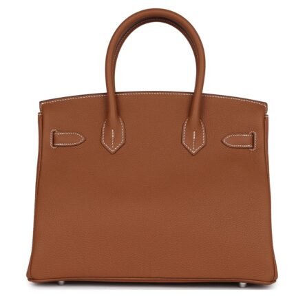 HERMÈS BIRKIN 30 GOLD TOGO PALLADIUM HARDWARE