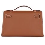 HERMÈS KELLY POCHETTE GOLD SWIFT GOLD HARDWARE